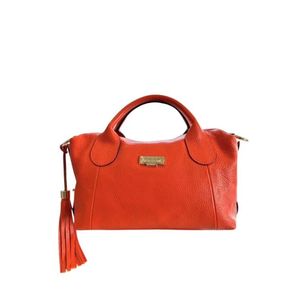 Baldinini Trend Orange Leather Women Women's Handbag